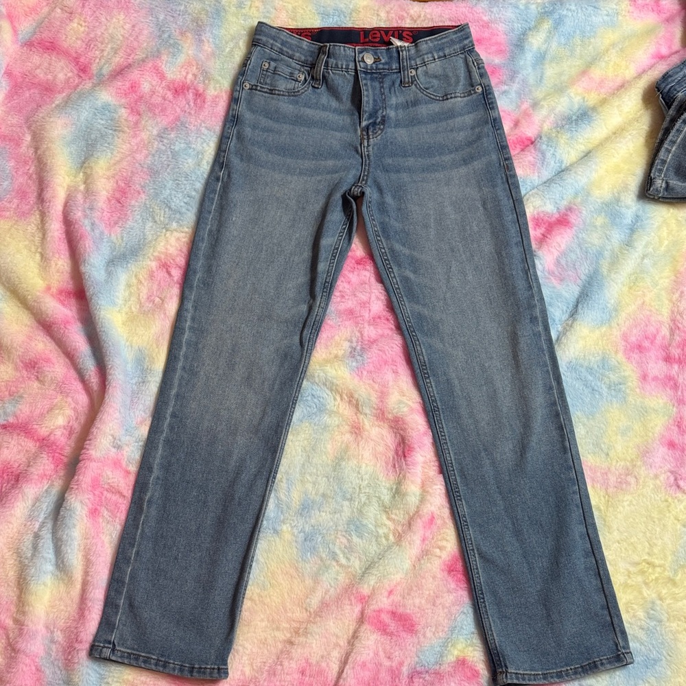 5/$25 Boys sz 14 Levi's Classic Straight Leg Blue Jeans